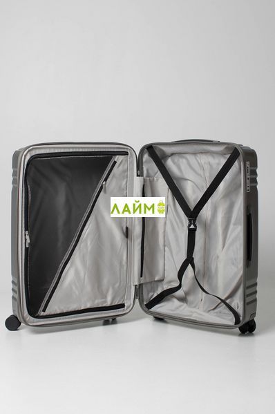 Чемодан большой L поликарбонат золото 76х52х30+5см/125л/5кг/Airtex 641 641-28 iron gold фото