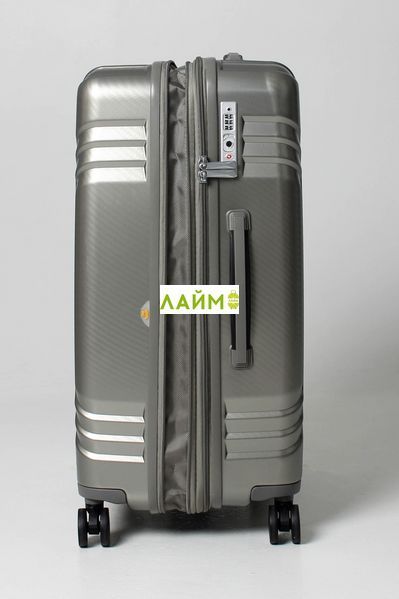 Чемодан большой L поликарбонат золото 76х52х30+5см/125л/5кг/Airtex 641 641-28 iron gold фото