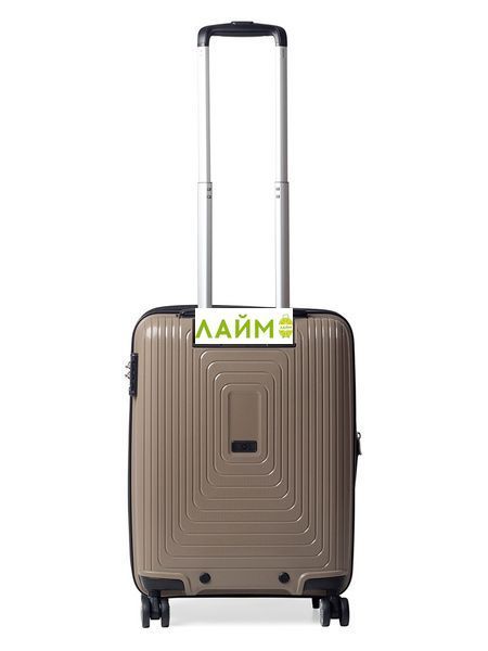 Чемодан малый S полипропилен бежевый 55х40х25+5см/52л/3.2кг/Airtex 241 241-20 brown фото