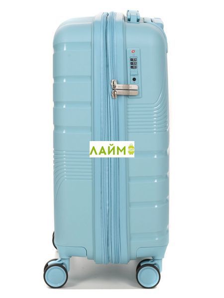 Чемодан малый S полипропилен синий 55х38х24+5/47л/2.8кг/Worldline 287 287-20 blue фото