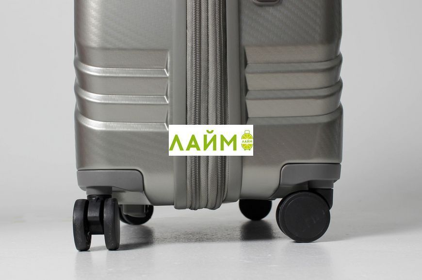 Чемодан большой L поликарбонат золото 76х52х30+5см/125л/5кг/Airtex 641 641-28 iron gold фото
