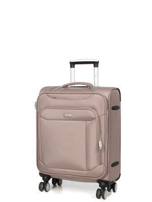 Чемодан ручная кладь S ткань бежевый 55х36х20/35л/2.5кг/Snowball 87303 87303-20 bejge фото