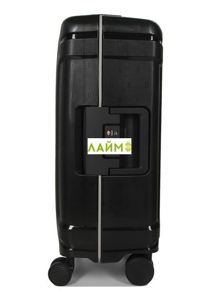 Чемодан малый S полипропилен чёрный 55х36х21см/33л/3.45кг/Airtex 645 645-20 black фото
