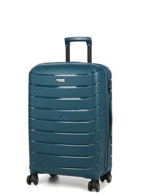Чемодан средний M полипропилен мароко 67х45х26+5/83л/4кг/Snowbal 61303 61303-24 teal blue фото