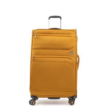 Валіза середня M тканина жовта 67х44х25(+5)см/78л/3.1кг/Snowball 21505 21505-24 yellow фото