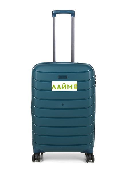 Чемодан средний M полипропилен мароко 67х45х26+5/83л/4кг/Snowbal 61303 61303-24 teal blue фото