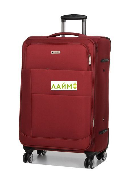 Валіза велика L тканина червона 77х48х32+5см/124л/4.3кг/Worldline 620 620-28 red фото