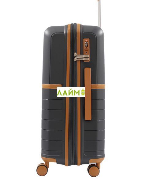 Валіза середня M поліпропілен сіра 67x45x26+5/82л/3.8кг/Snowball 49403 49403-24 grey фото