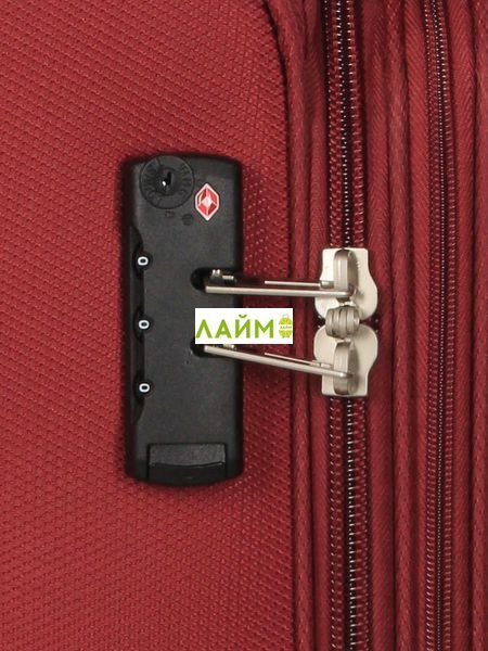 Чемодан средний M ткань красный 67х43х29(+5)см/87л/3.8кг/Worldline 620 620-24 red фото