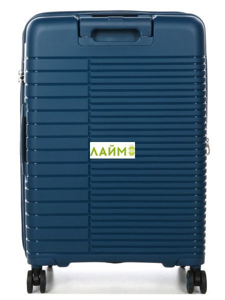 Валіза середня М поліпропілен синя 64x44x27(+5)см/71л/3.6кг/Airtex 642 642-24 blue фото