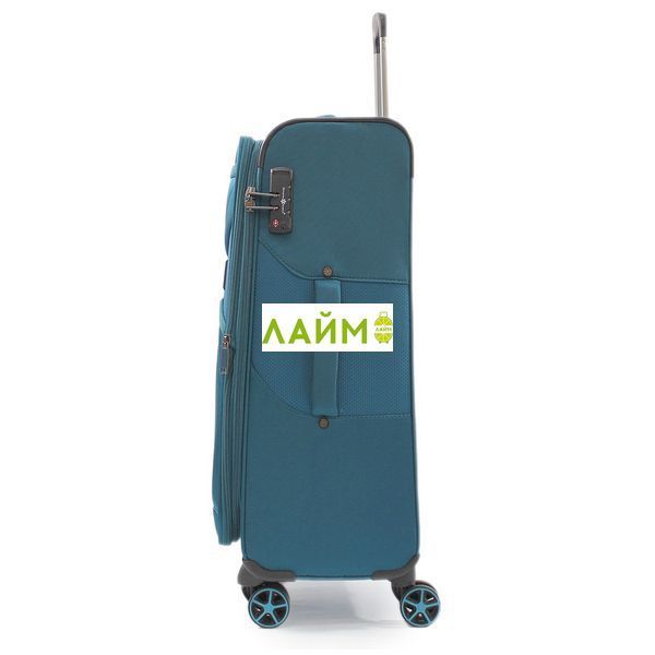 Чемодан средний M ткань бирюза 67х44х25+5см/78л/3.1кг/Snowball 21505 21505-24 teal blue фото