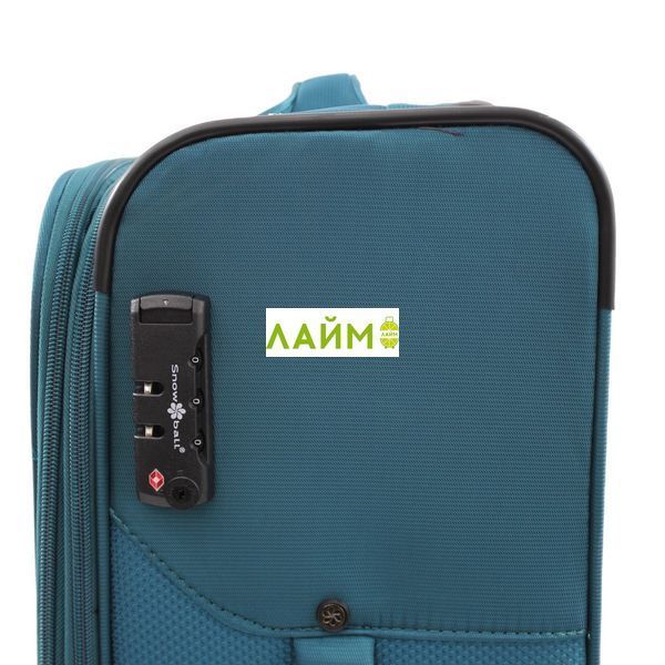 Чемодан средний M ткань бирюза 67х44х25+5см/78л/3.1кг/Snowball 21505 21505-24 teal blue фото