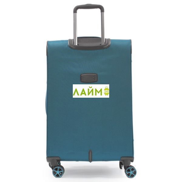 Чемодан средний M ткань бирюза 67х44х25+5см/78л/3.1кг/Snowball 21505 21505-24 teal blue фото