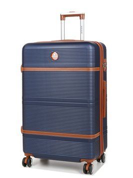 Чемодан большой L синий 76х49х28(+5)см/110л/4.3кг/Worldline 629 629-28 blue фото