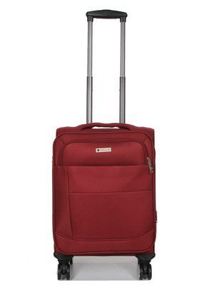 Чемодан малый S ткань красный 55х39х24(+5)см/54л/3.2кг/Worldline 620 620-20 red фото