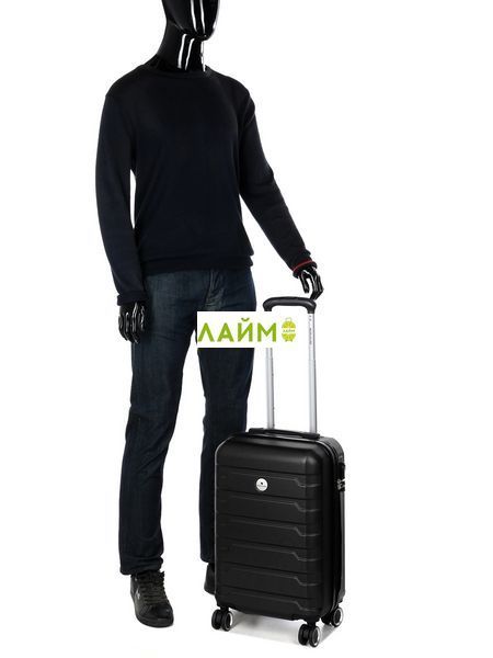 Валіза Франція мала S чорна 55х35х24см/38л/2.65кг/Worldline 626 626-20 black фото