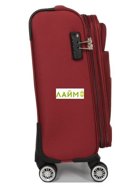 Чемодан малый S ткань красный 55х39х24(+5)см/54л/3.2кг/Worldline 620 620-20 red фото