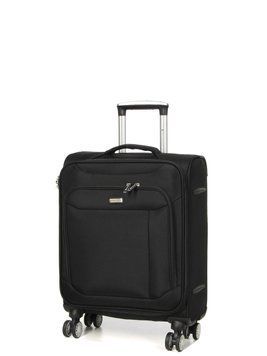Чемодан ручная кладь S ткань чёрный 55х36х20см/35л/2.5кг/Snowbal 87303 87303-20 black фото