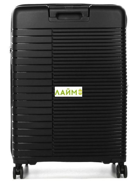 Чемодан большой L полипропилен чёрный 74x51x30+5/110л/4.6кг/Airtex 642 642-28 black фото