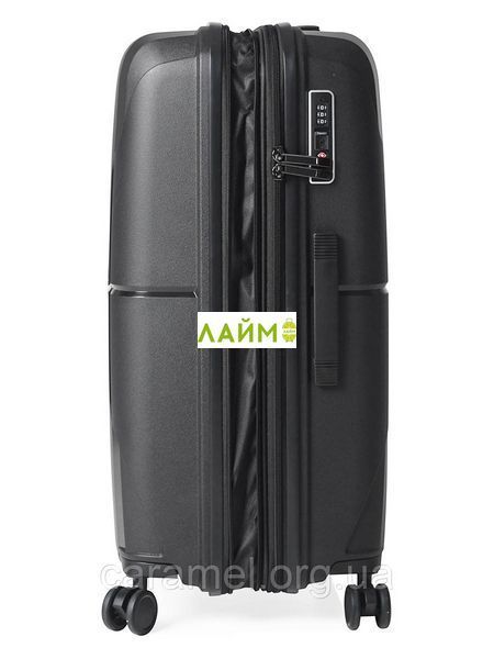 Чемодан большой L полипропилен серый 77х52х31+5/126л/4.4кг/Airtex 245 245-28 grey фото