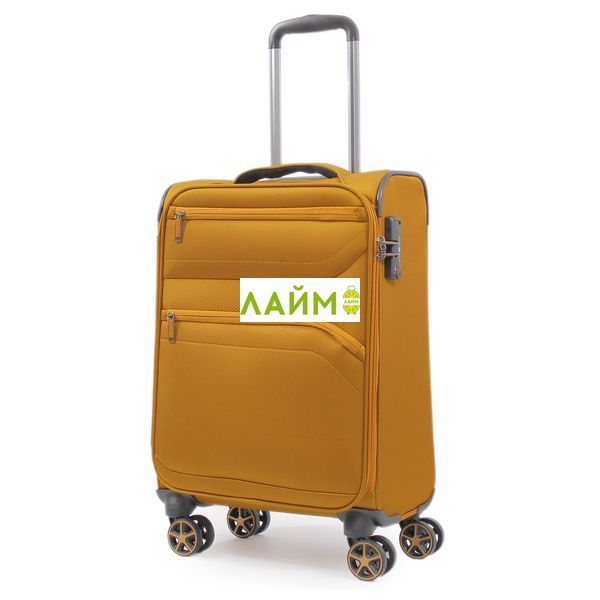 Чемодан ручная кладь S ткань жёлтый 55х37х20/35л/2.7кг/Snowball 21505 21505-20 yellow фото