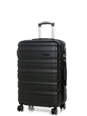 Чемодан Франция средний M чёрный 66х43х26+5см/75л/3.7кг/Worldline 628 628-24 black фото