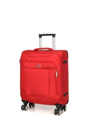 Чемодан ручная кладь S ткань красный 55х36х20/35л/2.5кг/Snowball 87303 87303-20 red фото