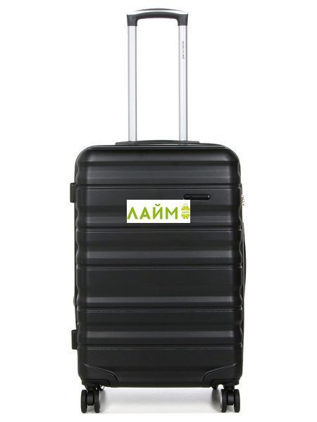 Валіза Франція середня M чорна 66х43х26(+5)см/75л/3.7кг/Worldline 628 628-24 black фото
