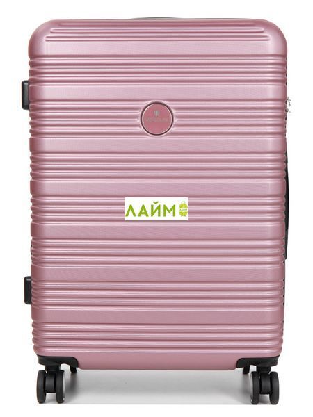 Чемодан Франция средний M пудра 65х46х28(+5)см/78л/3.6кг/Worldline 805 805-24 rose gold фото
