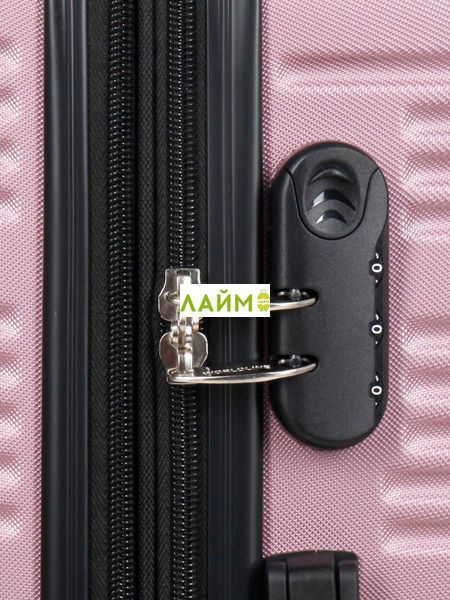 Чемодан Франция средний M пудра 65х46х28(+5)см/78л/3.6кг/Worldline 805 805-24 rose gold фото