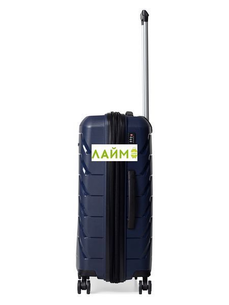 Валіза середня M поліпропілен синя 66х44х26+5/77л/3.7кг/Snowball 33603 33603-24 navy фото