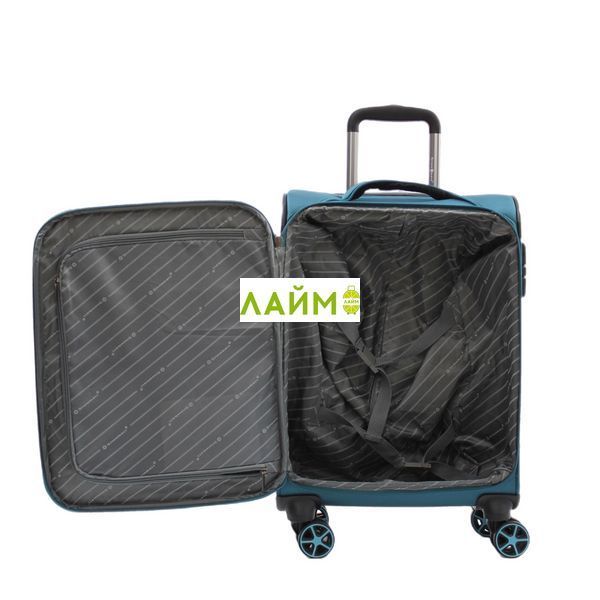 Чемодан ручная кладь S ткань бирюза 55х37х20/35л/2.7кг/Snowball 21505 21505-20 teal blue фото