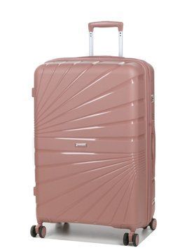 Валіза велика L поліпропілен пудра 75х48х31+5/108л/4.3кг/Worldline 287 287-28 rose gold фото