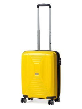 Чемодан малый S полипропилен жёлтый 55х40х25+5см/52л/3.2кг/Airtex 241 241-20 yellow фото