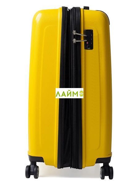Валіза мала S поліпропілен жовта 55х40х25(+5)см/52л/3.2кг/Airtex 241 241-20 yellow фото