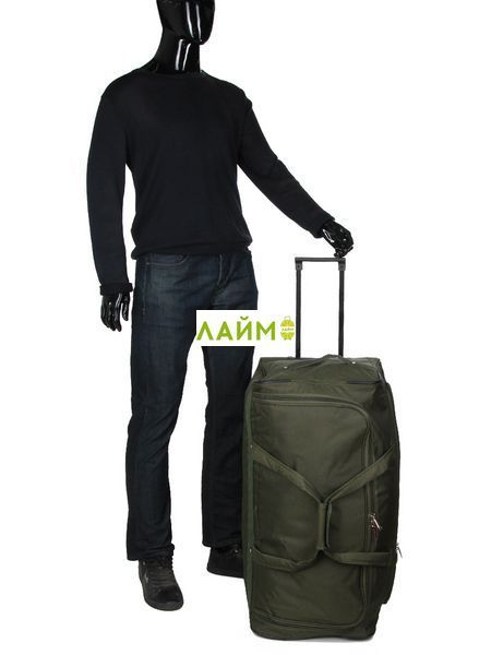 Сумка на колёсах большая L хаки 75х34х36см/88л/2.7кг/Madisson 214-72 214-72 khaki green фото