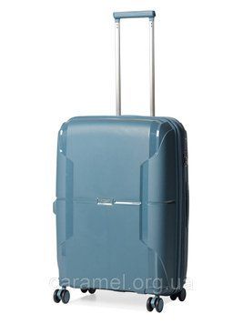 Чемодан средний M полипропилен синий 68х46х28+5см/89л/3.6кг/Airtex 245 245-24 blue фото