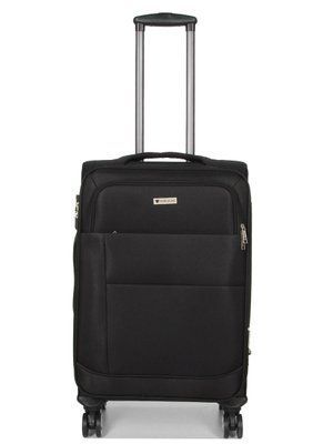 Чемодан средний M ткань чёрный 67х43х29(+5)см/87л/3.8кг/Worldline 620 620-24 black фото
