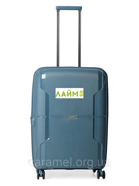 Чемодан средний M полипропилен синий 68х46х28+5см/89л/3.6кг/Airtex 245 245-24 blue фото