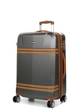 Чемодан средний M поликарбонат серый 65х43х26+5см/77л/3.9кг/Airtex 949 949-24 grey фото