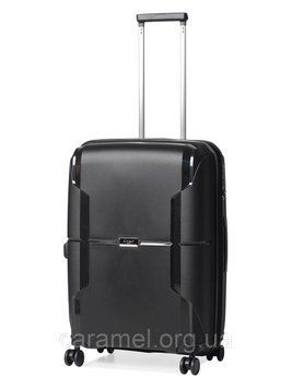 Чемодан средний M полипропилен чёрный 68х46х28+5/89л/3.6кг/Airtex 245 245-24 black фото