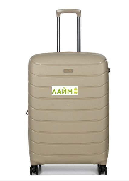 Чемодан большой L полипропилен беж. 77х52х31+5/128л/5кг/Snowball 61303 61303-28 champagne фото