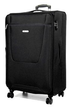 Чемодан большой L ткань чёрный 78х47х30(+5)см/116л/3.9кг/Airtex 825 825-28 black фото