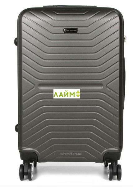 Валіза Франція середня M сіра 66х43х27см/65л/3.4кг/Worldline 625 625-24 grey фото