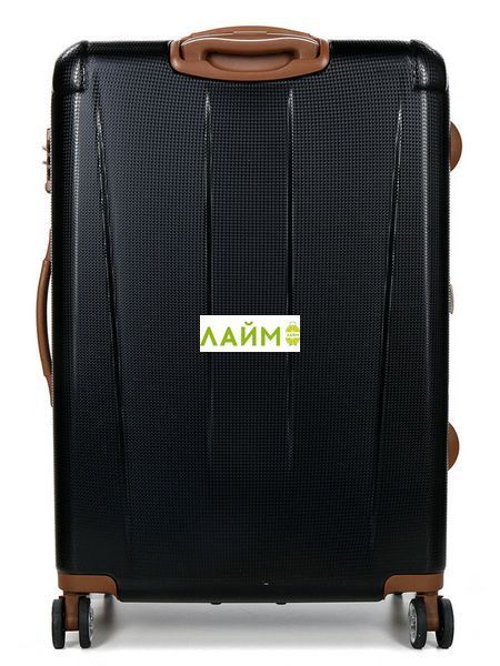 Чемодан большой L поликарбонат чёрный 75х50х32+5/125л/4.8кг/Airtex 949 949-28 black фото