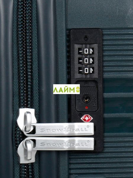 Валіза мала S поліпропілен зелена 55х36х20/36л/3кг/Snowball 21204 21204-20 dark green фото