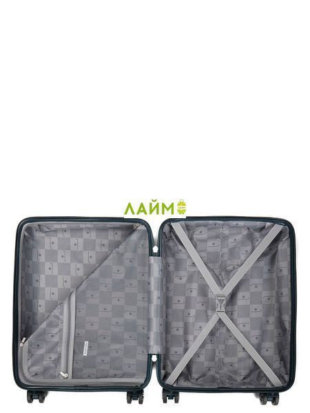 Валіза мала S поліпропілен зелена 55х36х20/36л/3кг/Snowball 21204 21204-20 dark green фото