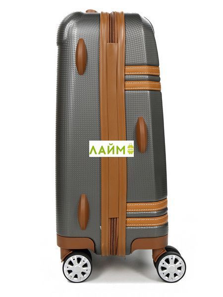Валіза велика L полікарбонат сіра 75х50х32(+5)см/125л/4.8кг/Airtex 949 949-28 grey фото