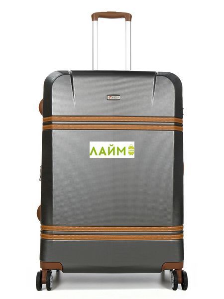 Валіза велика L полікарбонат сіра 75х50х32(+5)см/125л/4.8кг/Airtex 949 949-28 grey фото
