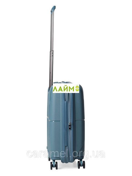 Чемодан малый S полипропилен синий 55х40х21(+5)см/47л/2.6кг/Airtex 245 245-20  blue фото